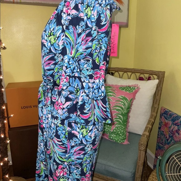 Lilly Pulitzer NWT Calla Jumpsuit Pineapple 🍍 Paradise Size XXS - Picture 9 of 9
